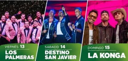 Los Palmeras, Destino San Javier y La Konga serán los principales shows de la Fiesta Provincial del Dulce de Leche